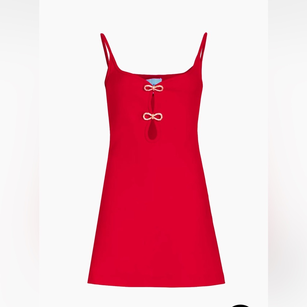 Mach & Mach
Crystal Bow & Cut-Out Minidress